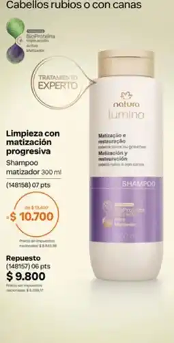 Natura Natura lumina shampoo matizador oferta