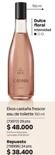 Natura Ekos castaña frescor eau de toilette oferta