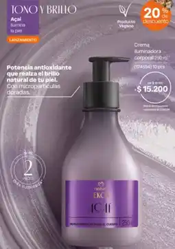 Natura Ekos crema iluminadora para el cuerpo açaí oferta