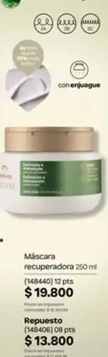 Natura Natura mascara recuperadora oferta