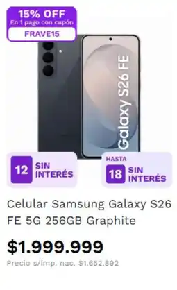 Frávega Samsung Galaxy S26 FE oferta