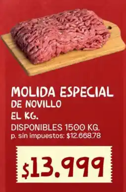 Supermercados Vea Molida especial de novillo oferta