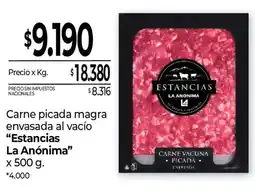 La Anonima Estancias la anónima carne picada magra oferta