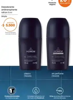 Natura Nebuva desodorante antitranspirante roll on oferta