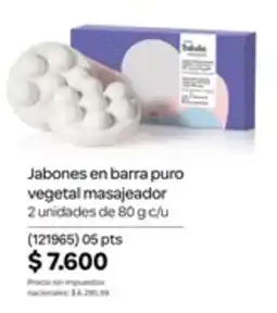 Natura Tobalá jabones en barra puro vegetal masajeador oferta