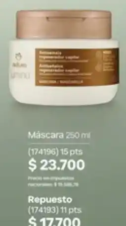 Natura Achura lumino mascarilla regenerador capilar oferta
