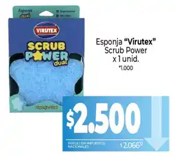 La Anonima Virutex esponja scrub power dual oferta