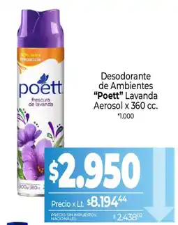 La Anonima Poett desodorante de ambientes lavanda oferta