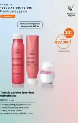 Natura Tododia cabellos lisos+lisos rutina básica oferta