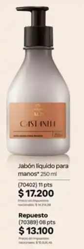Natura Eros castania jabon liquido para manos oferta