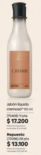 Natura Cistinha jabón líquido cremoso oferta