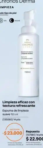 Natura Chronos espuma de limpieza suave oferta