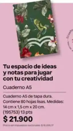 Natura Cuaderno A5 oferta