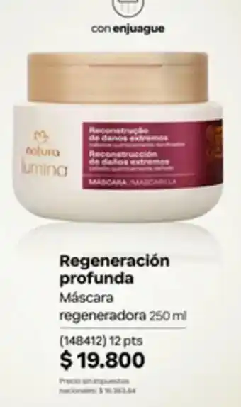 Natura lumina máscara regeneradora