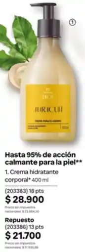 Natura Ekos crema para el cuerpo auriculá oferta