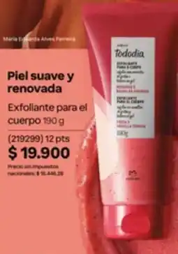Natura Tododia exfoliante para el cuerpo oferta