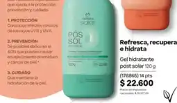 Natura Gel hidratante post solar oferta