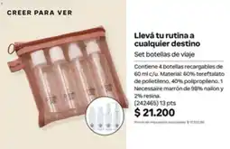 Natura Set botellas de viaje oferta
