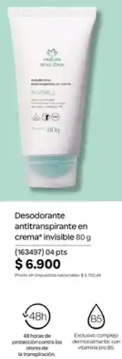 Natura Desodorante antitranspirante en crema invisible oferta