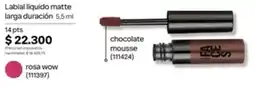 Natura Faces labial liquido matte oferta
