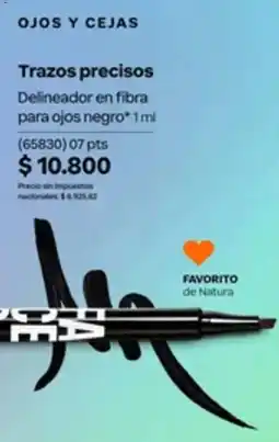Natura Natura delineador en fibra para ojos negro oferta