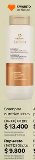 Natura Natura lumina shampoo nutritivo oferta