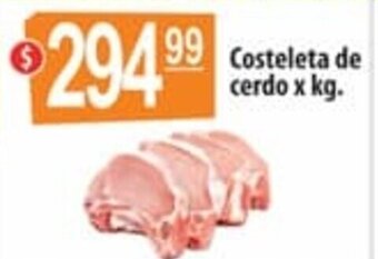 Autoservicio Capo Costeleta de cerdo x kg. oferta