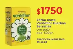 Supermercados Vea Verdeflor yerba mate hierbas serranas oferta