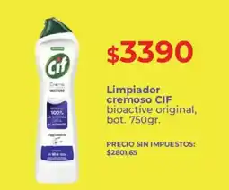 Supermercados Vea Cif limpiador cremoso bioactive original oferta