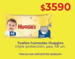 Supermercados Vea Huggies toallas húmedas oferta