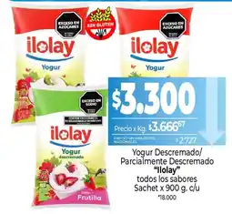 La Anonima Ilolay yogur descremado oferta