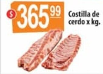 Autoservicio Capo Costilla de cerdo x kg. oferta
