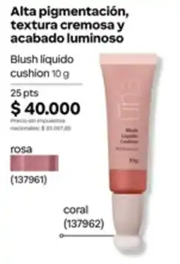 Natura Una blush liquido cushion oferta