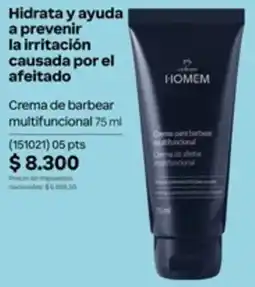 Natura I-homem crema de barbear multifuncional oferta