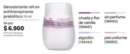 Natura Biododog desodorante roll on antitranspirante prebiótico oferta