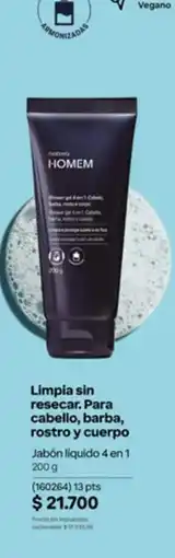 Natura Limpia sin resecar. Para cabello, barba, rostro y cuerpo oferta