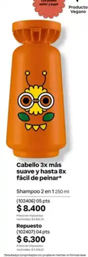Natura Cabello 3x más suave y hasta 8x fácil de peinar oferta