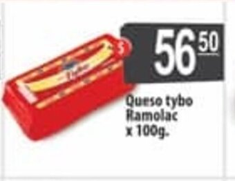 Autoservicio Capo Ramolac Queso tybo x 100g. oferta