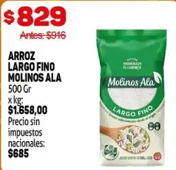 Makro Molinos Ala arroz largo fino oferta