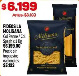 Makro La molisana fideos col penne col spagh oferta