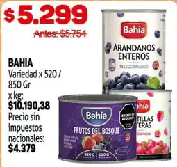 Makro Bahia variedad x 520 / 850 gr oferta