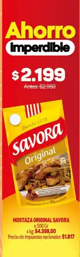 Makro Savora mostaza original oferta