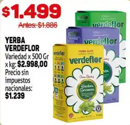 Makro Verdeflor yerba mate oferta
