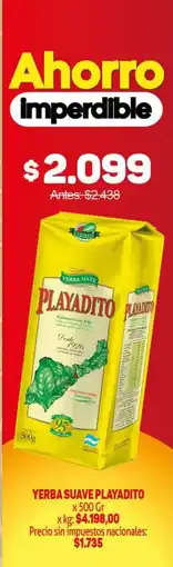 Makro Yerba mate Playadito oferta