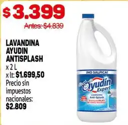 Makro Ayudin lavandina antisplash oferta