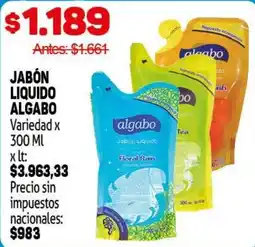 Makro Algabo jabón líquido oferta