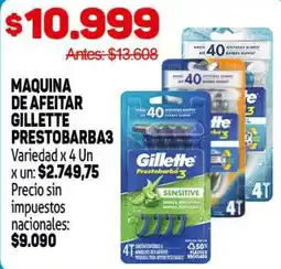 Makro Gillette maquina de afeitar prestobarba3 oferta