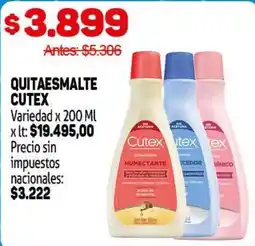 Makro Cutex quitaesmalte oferta