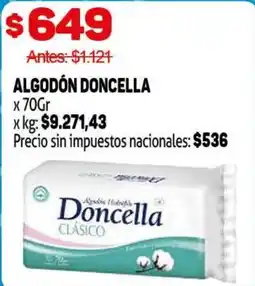 Makro Doncella algodón oferta