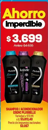 Makro Plusbelle shampoo acondicionador esenc oferta
